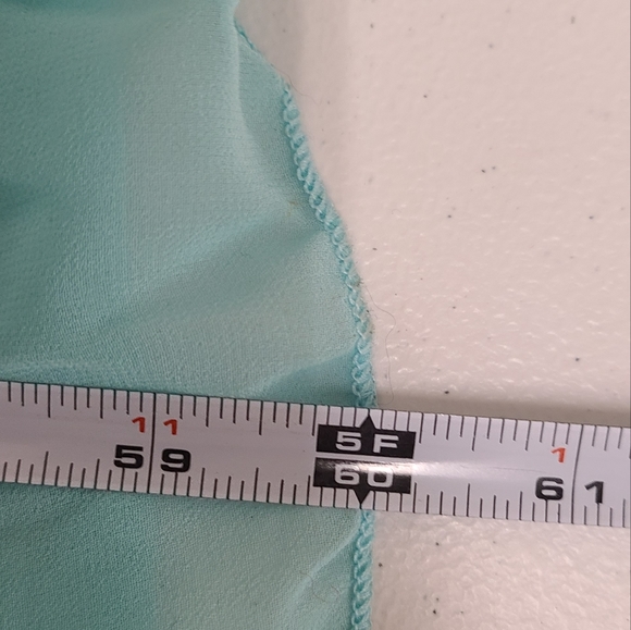 New with Tags Ever Pretty Chiffon Teal Blue Maxi Dress size 16 - Picture 7 of 7